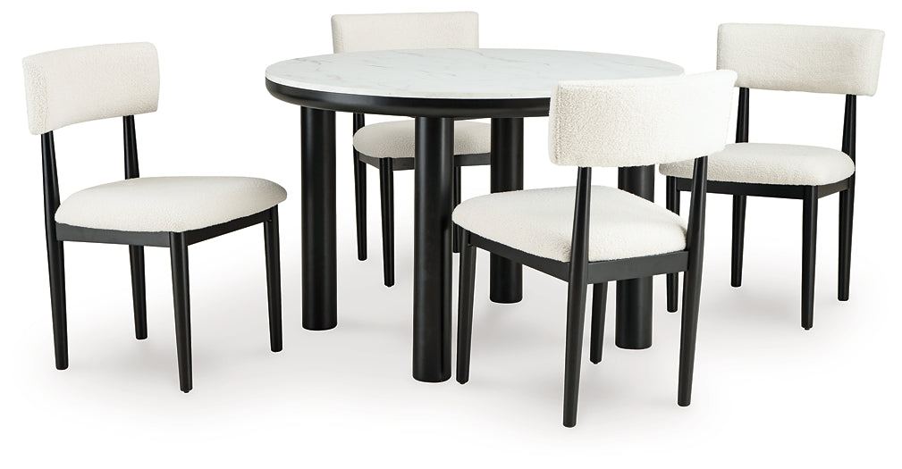 Xandrum Dining Table and 4 Chairs