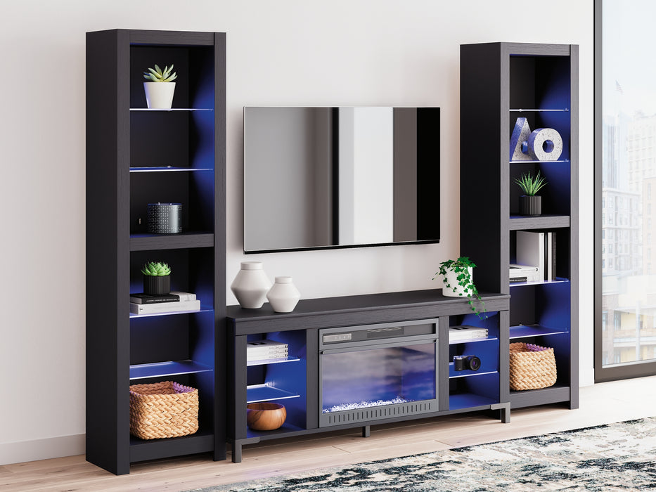 Cayberry 3-Piece Entertainment Center with Electric Fireplace