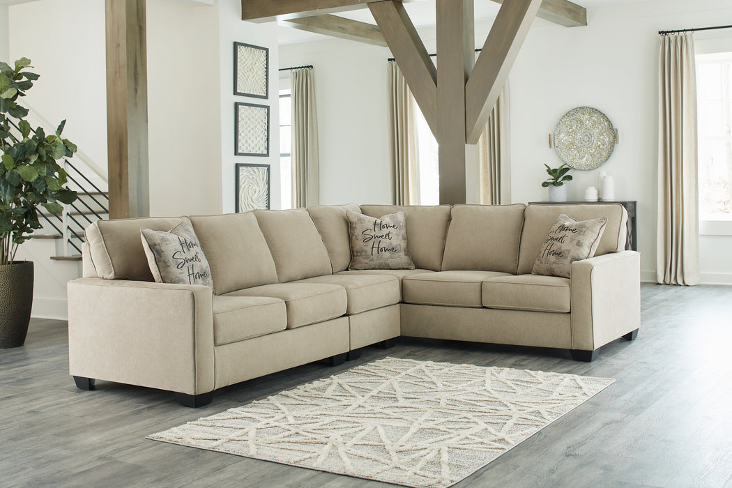 Lucina 3-Piece Sectional with Ottoman